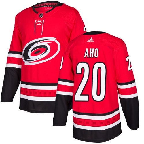 Adidas Men Carolina Hurricanes 20 Sebastian Aho Red Home Authentic Stitched NHL Jersey